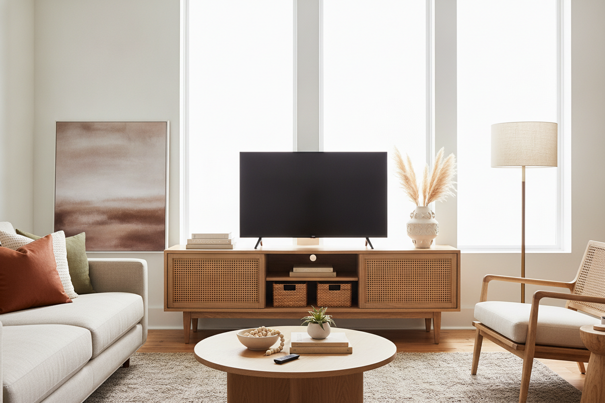 I Bought the Rattan Media Console Target Keeps Going Viral For
