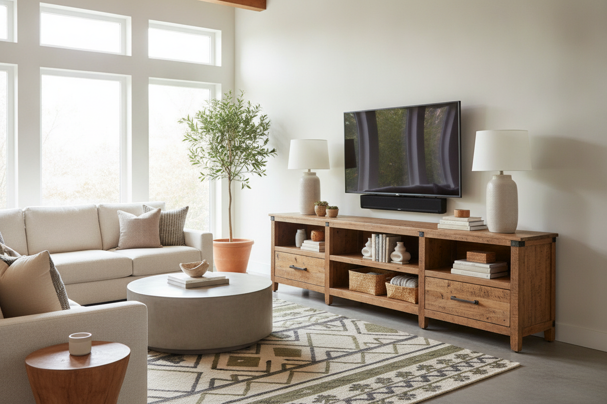 I Finally Bought the Media Console Pottery Barn Keeps Advertising