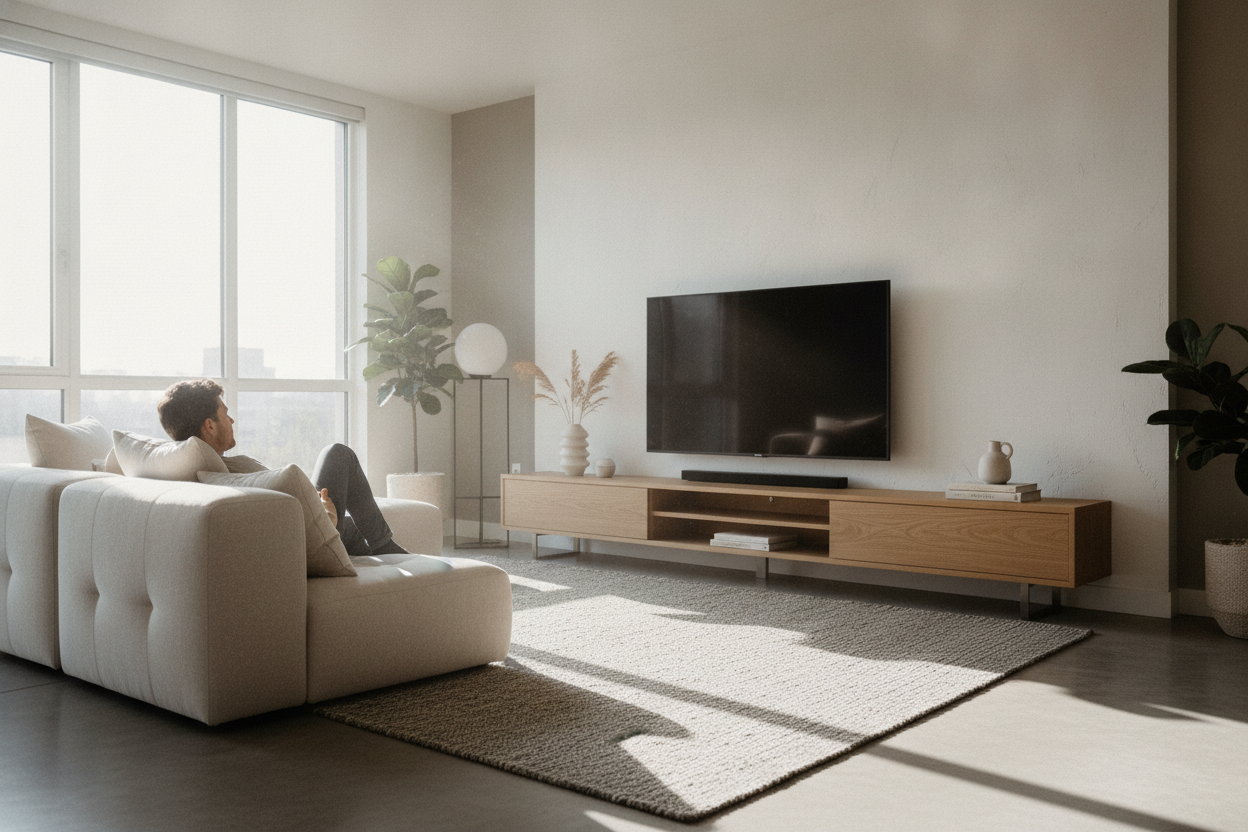 Is a Low TV Console Actually Comfortable to Watch?