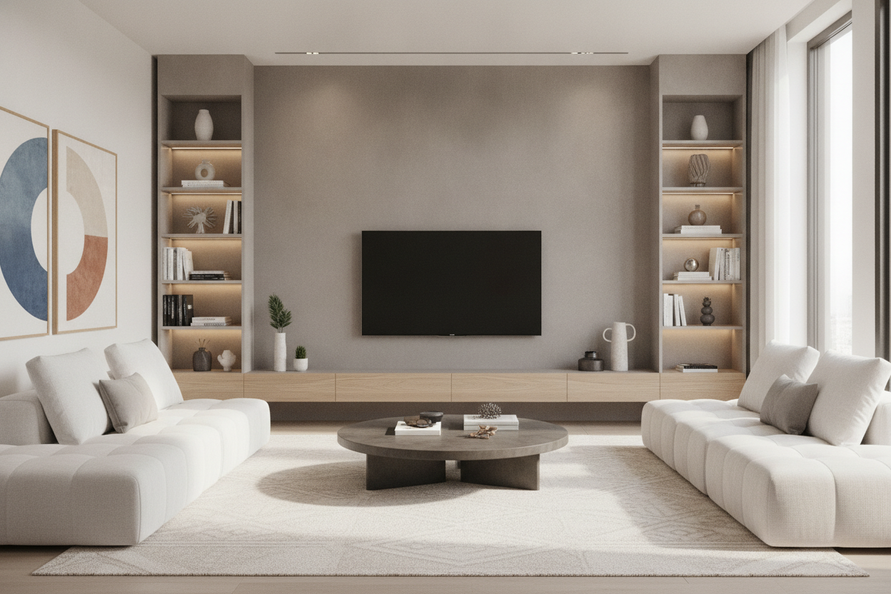 How to Stop a Floating TV Stand for 70 Inch TV From Looking Top-Heavy