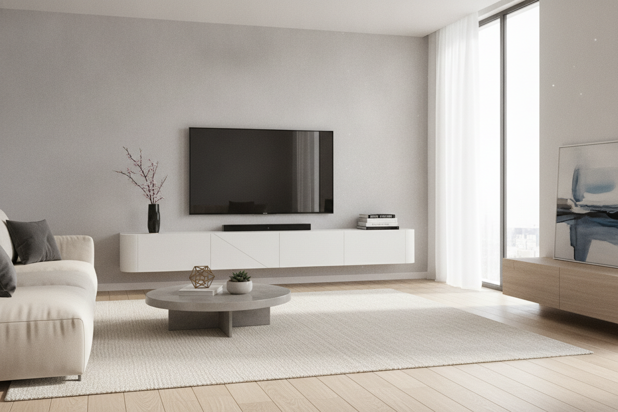 The Floating Milano TV Stand Cured My Massive TV Regret
