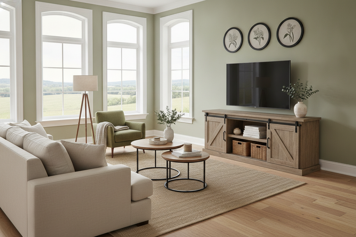 I Finally Found an 80 Farmhouse TV Stand That Isn't Tacky