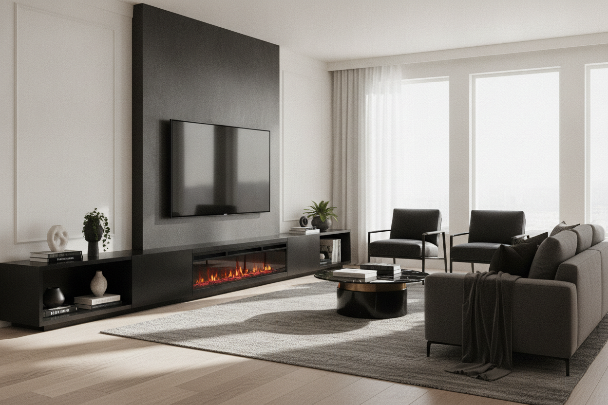 Will a Black Fireplace TV Stand 55 Inch Make Your Room Too Dark?