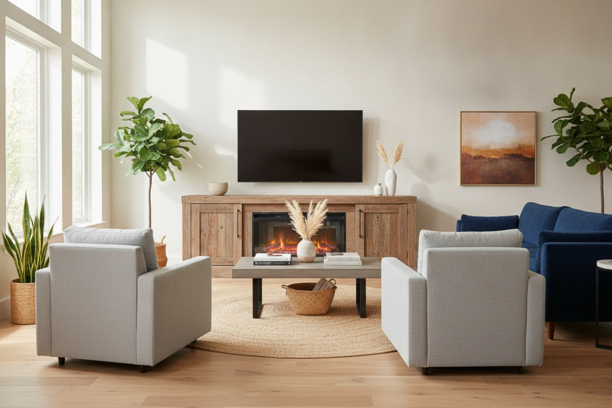 Stop Fearing the 70 In Electric Fireplace TV Stand (It's Not Too Big)