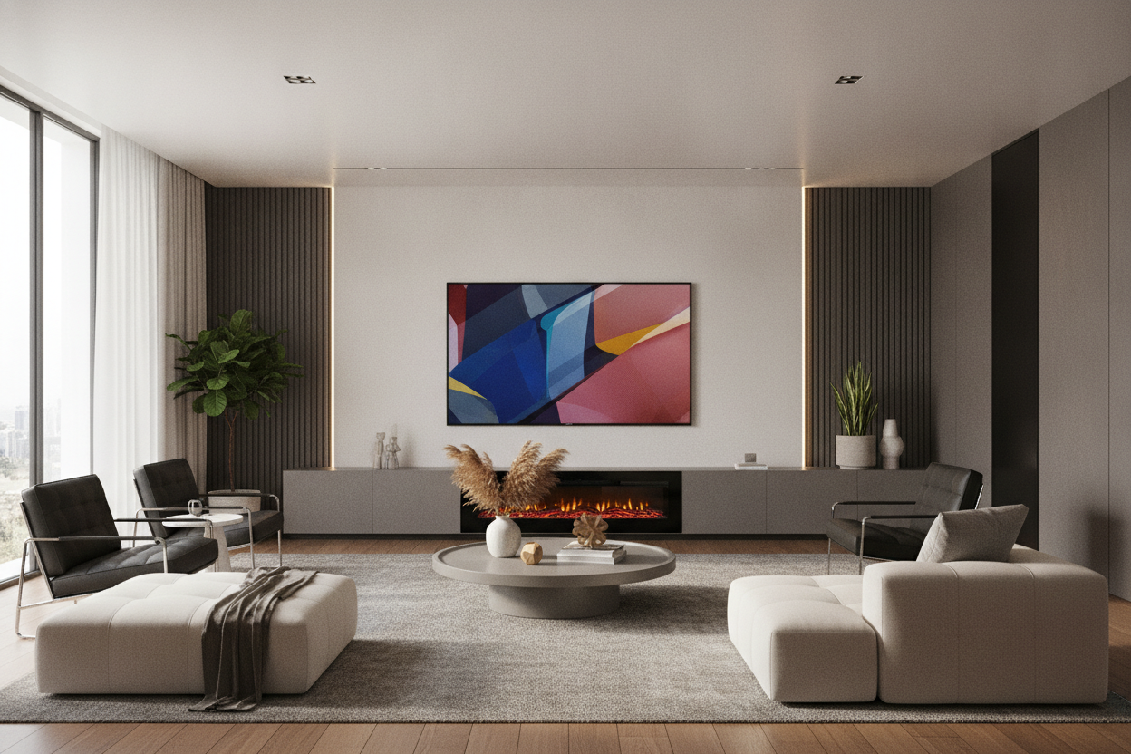 Your Giant Wall Actually Needs an 88 Inch Fireplace TV Stand