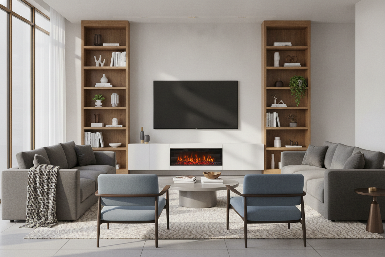 The 3 Measurements You Need for a 63-Inch TV Stand With Fireplace