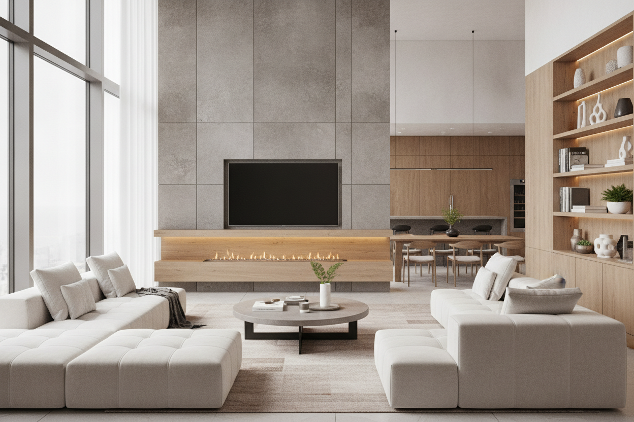 Why Modern Open Layouts Demand a Wide Fireplace TV Stand