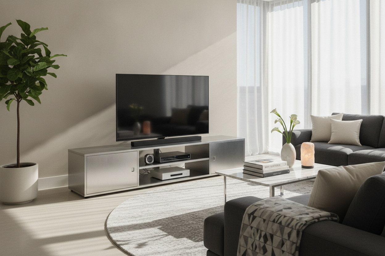 I Swore I'd Never Buy a Silver TV Stand (Until I Saw My Friend's)