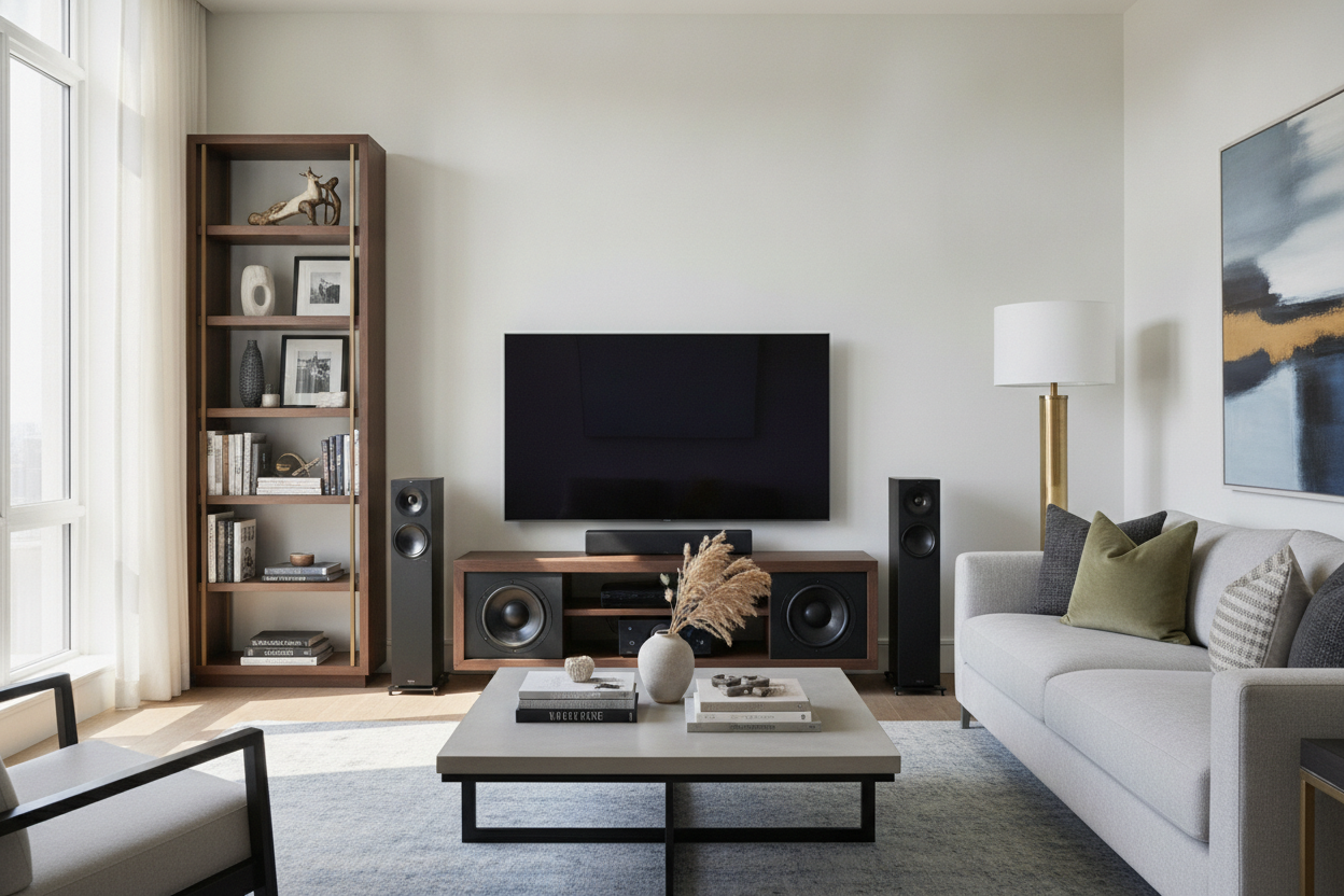 Can a TV Stand Home Theater Setup Actually Look Good in a Living Room?