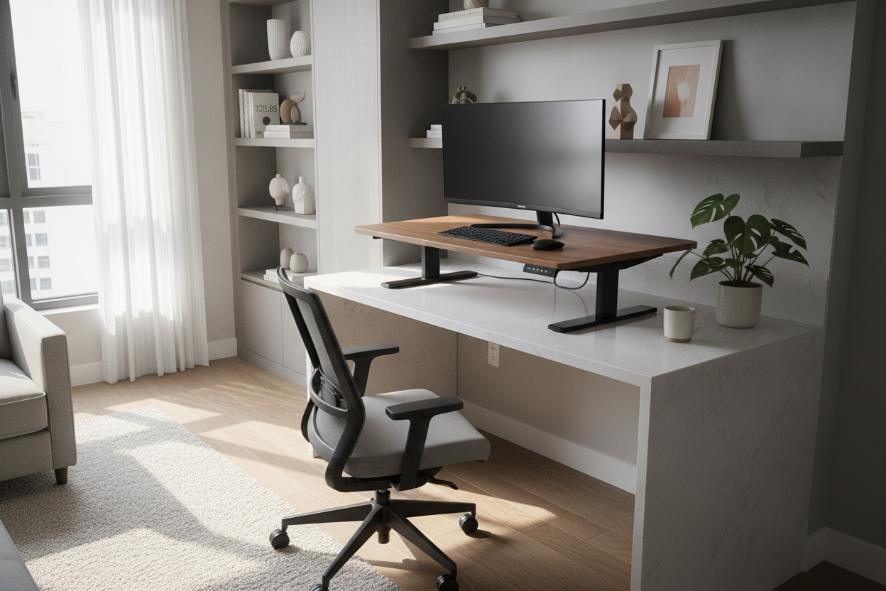 Why I Put an Adjustable Standing Tabletop Desk on My Counter