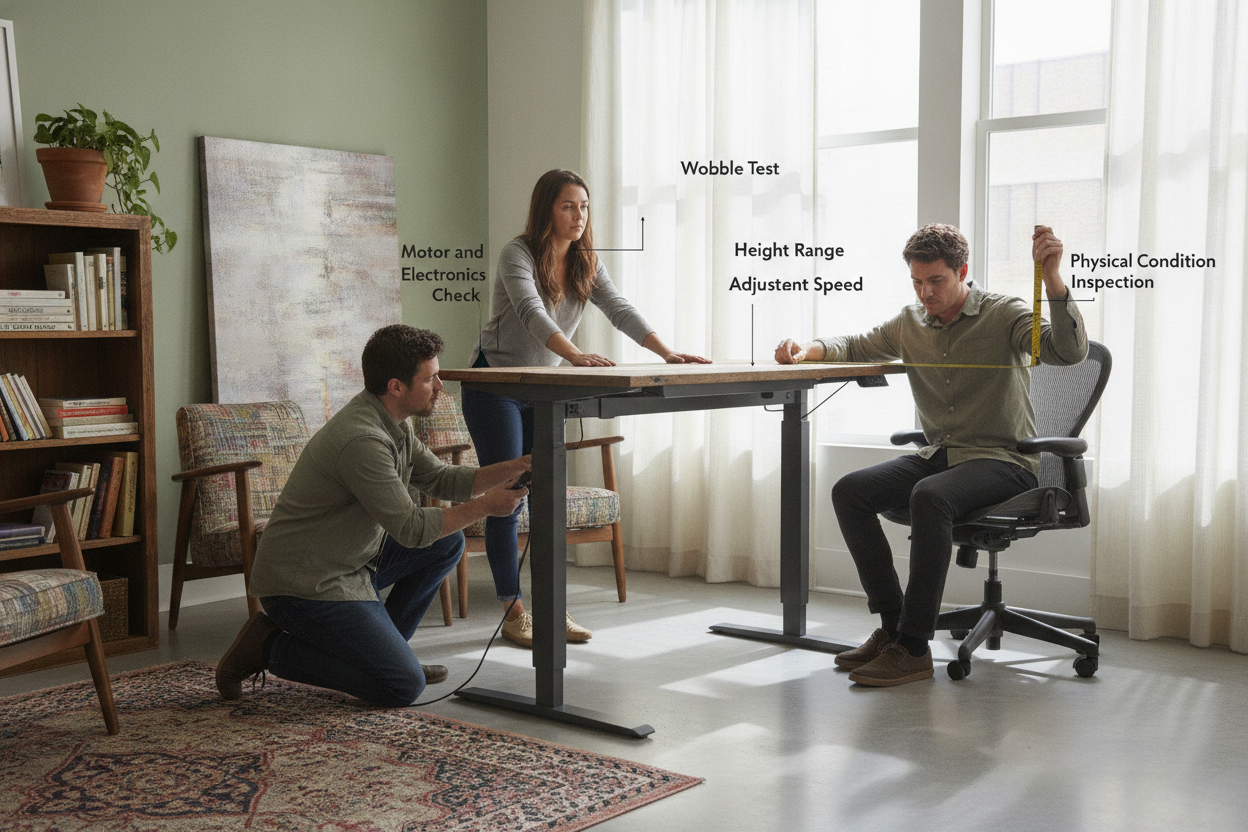 The 4 Things to Test Before Buying a Used Adjustable Standing Desk