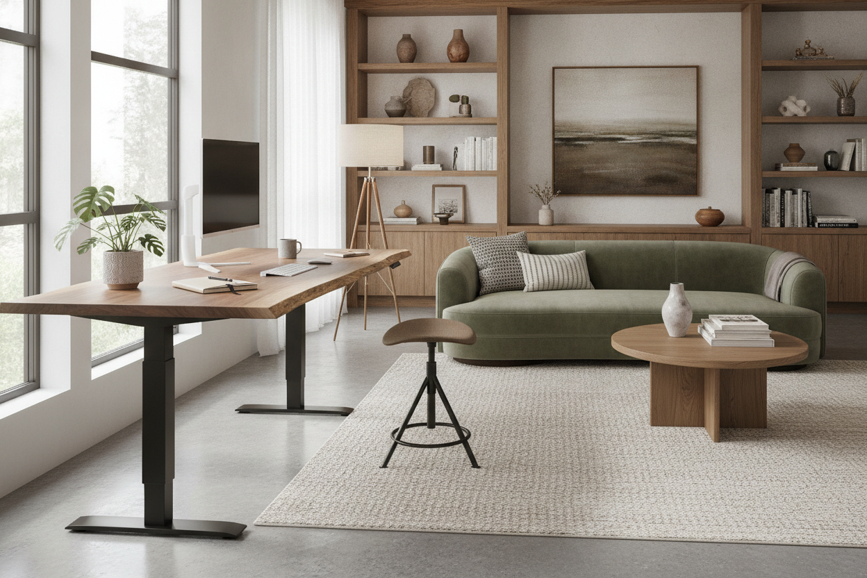 Hate the Corporate Look? Get a Live Edge Standing Desk