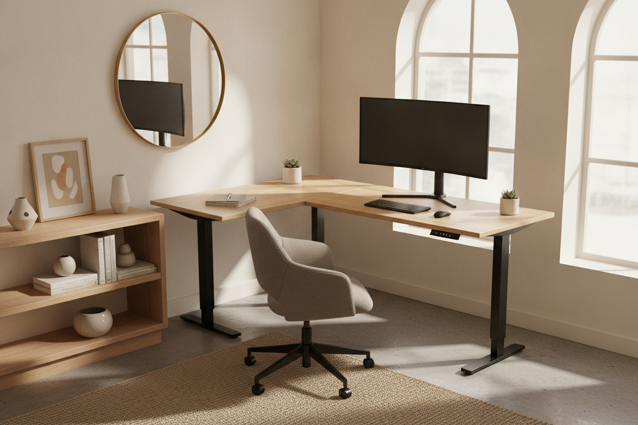 How a Sweetcrispy Standing Desk Fixed My Awkward Corner Office