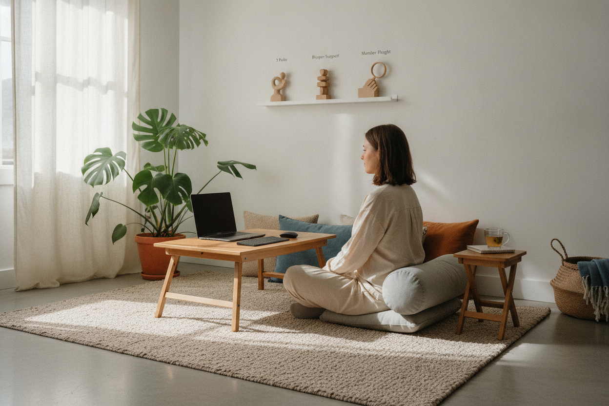 The 3 Rules for Using a Foldable Floor Desk Without Back Pain