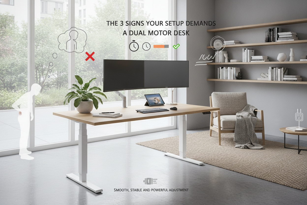 The 3 Signs Your Setup Demands a Dual Motor Desk