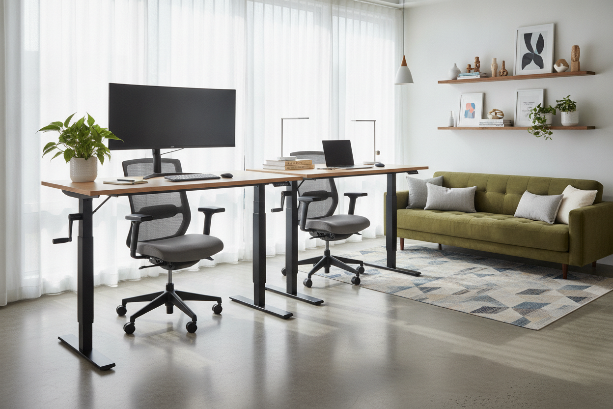 Your Shared Office Needs a Jarvis Crank-Powered Standing Desk