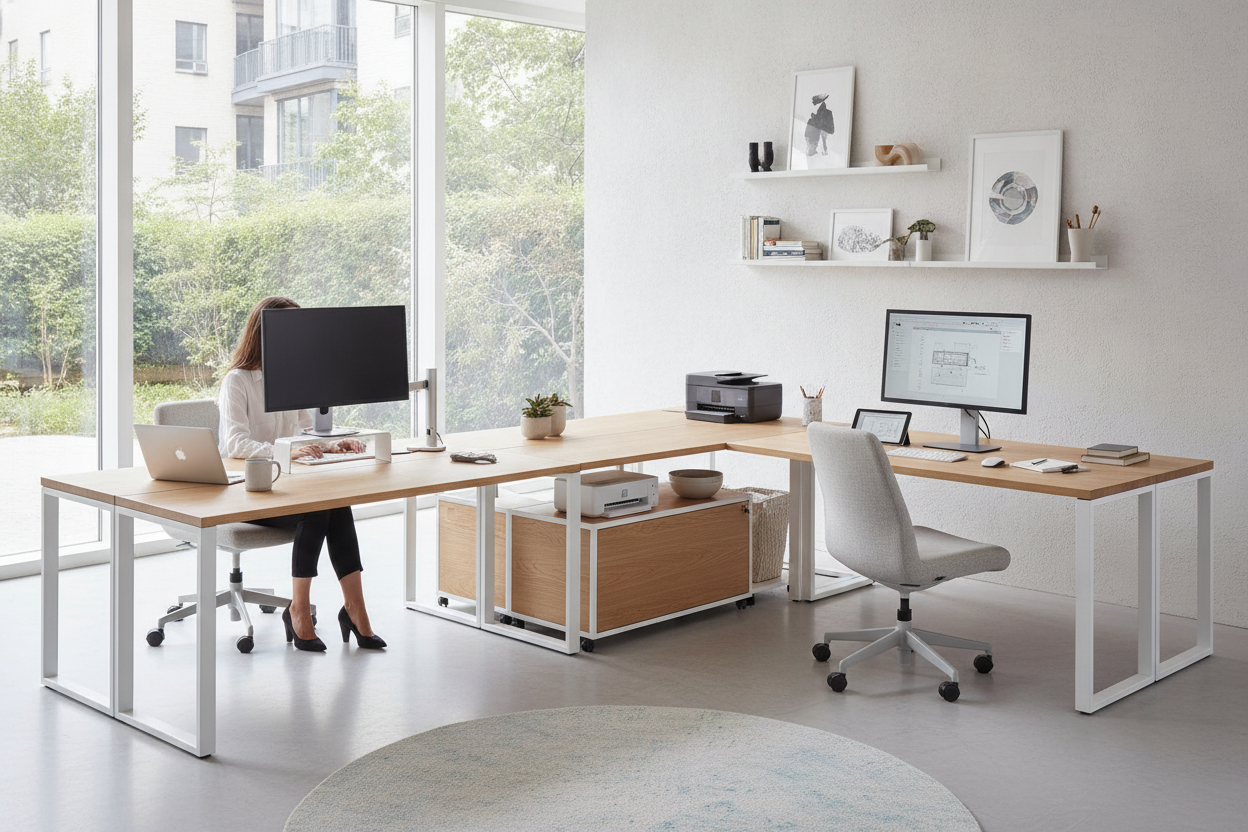 How Buying a Modular Desk Finally Ended Our WFH Turf Wars