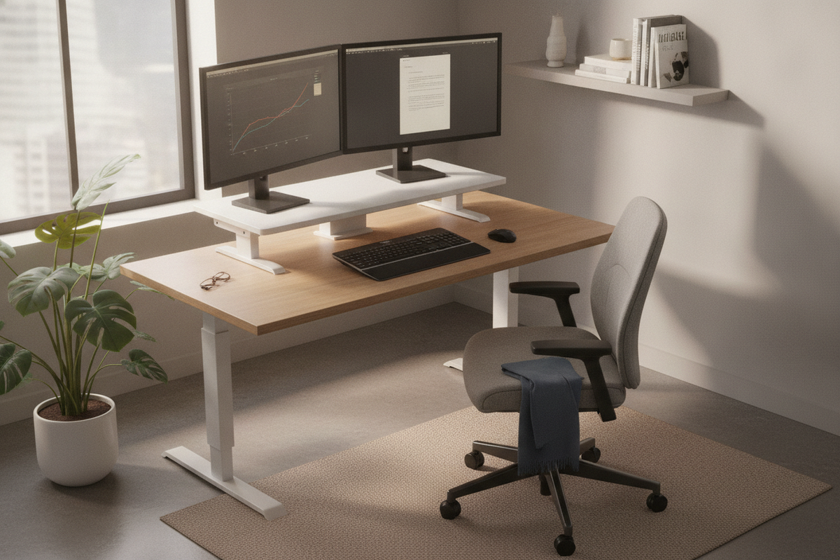 Is the Lorell Desk Riser Actually Sturdy Enough for Two Monitors?
