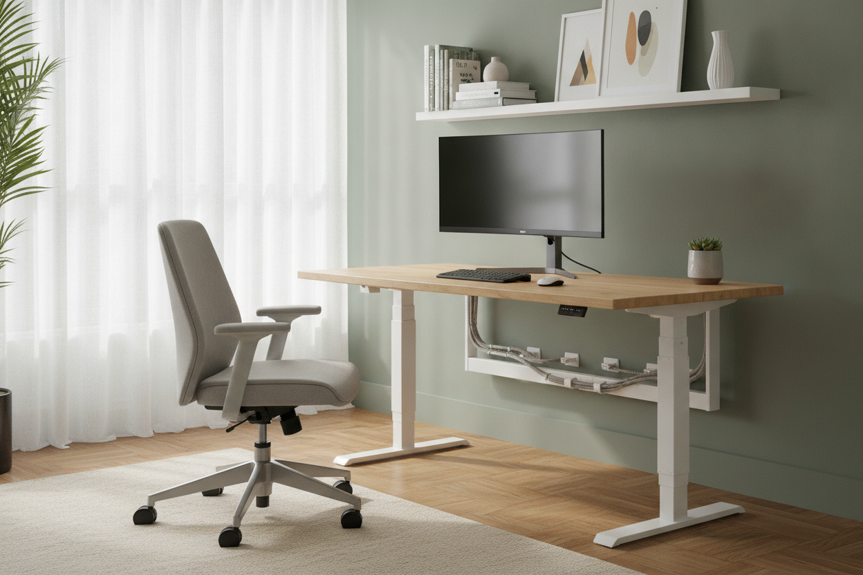 Hate Cable Management? Get a Manual Adjustable Desk Frame