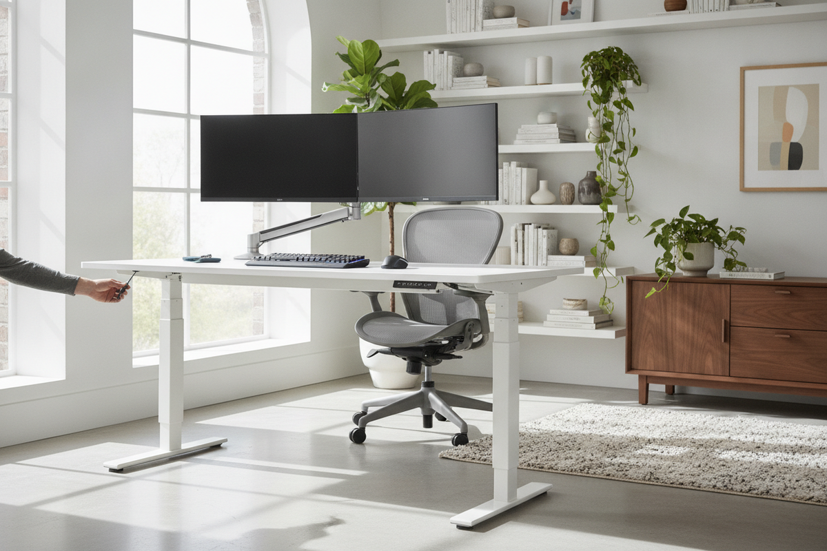 I Fixed My Flexispot Standing Desk Uneven Legs in 5 Minutes