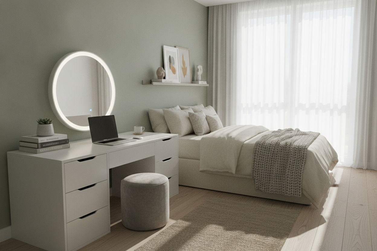 The Best Table for a Desk Is Actually a Bedroom Vanity