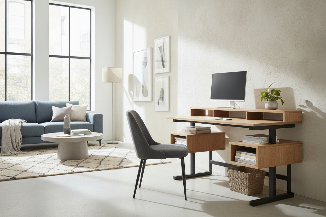 The 2-Leg Desk Guide: Frame Styles, Room Fit, and Storage Solutions