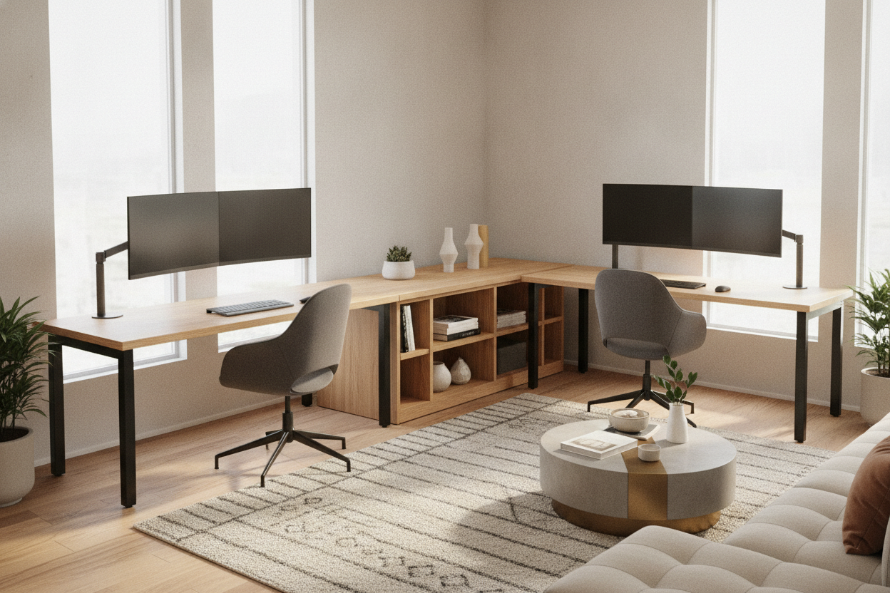 2 Person L Shaped Desk Guide: Layouts, Room Fit, and Dual Workstation Setup