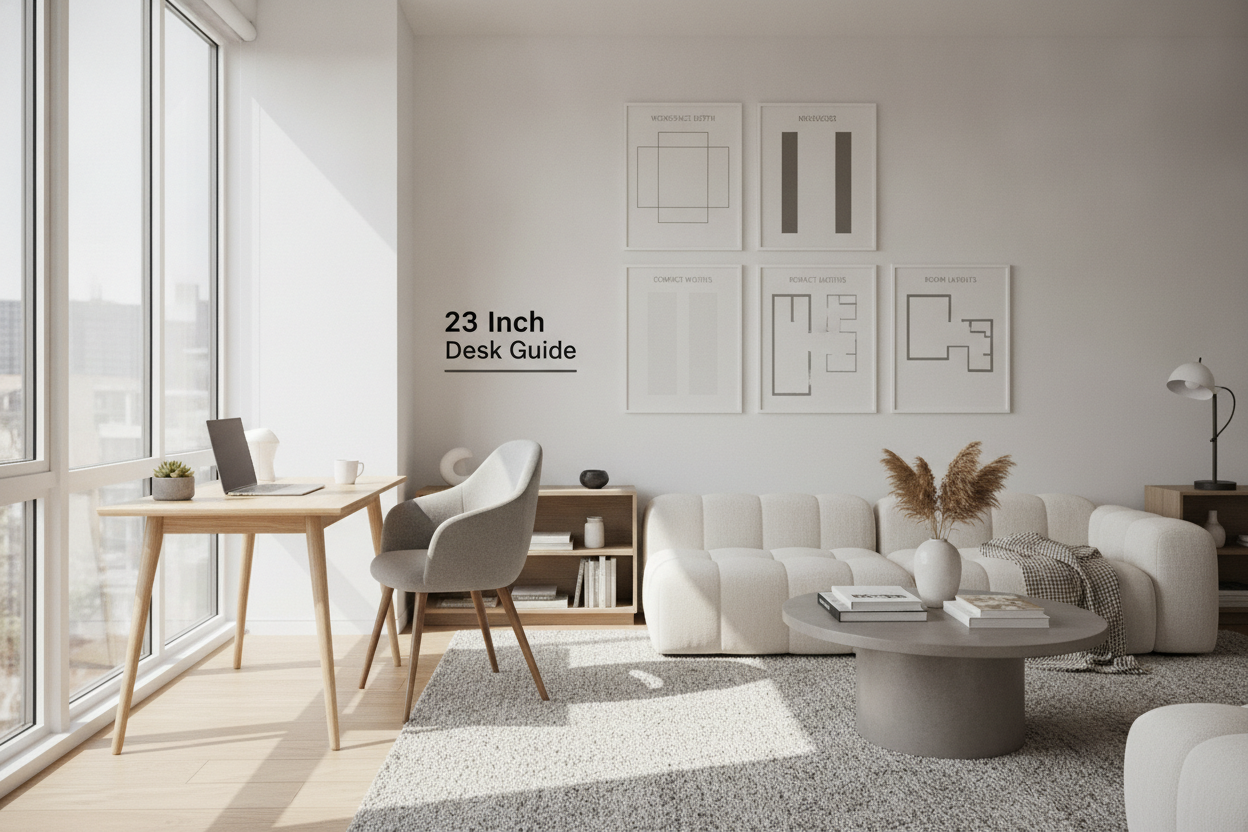 The 23 Inch Desk Guide: Workspace Depth, Compact Widths, and Room Layouts