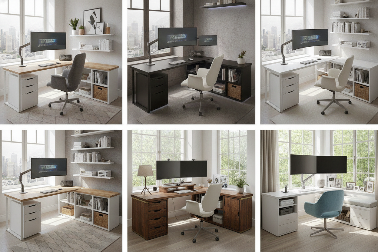 5 Inspiring L-Shaped Desk Dual Monitor Setup Ideas: Layouts, Ergonomics, and Storage