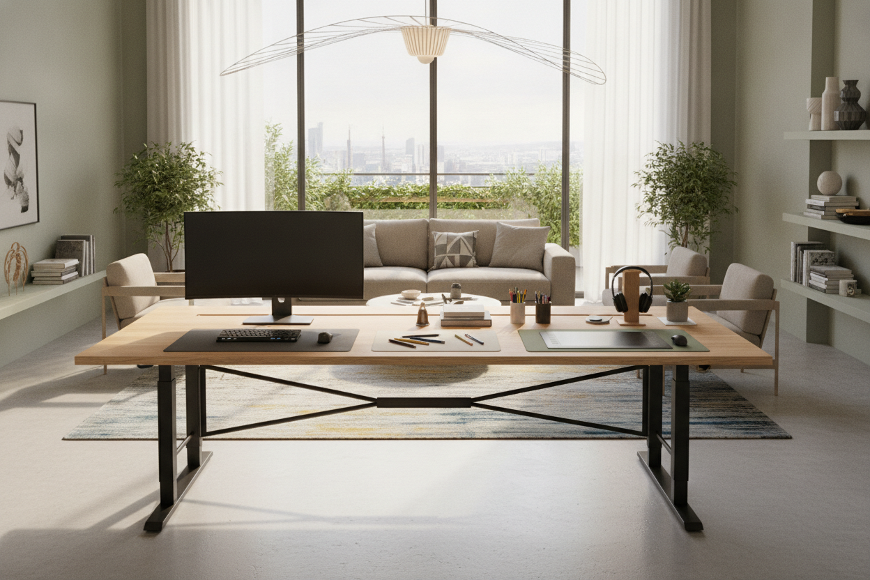 The 6 Foot Standing Desk Guide: Wide-Span Surface Zoning, Frame Stability, and Room Layouts