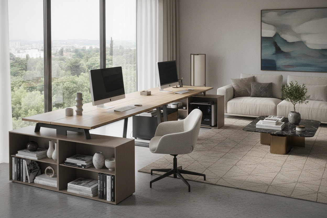 The 9-Foot Desk Planning Guide: Structural Support, Dual Workstations, and Integrated Storage