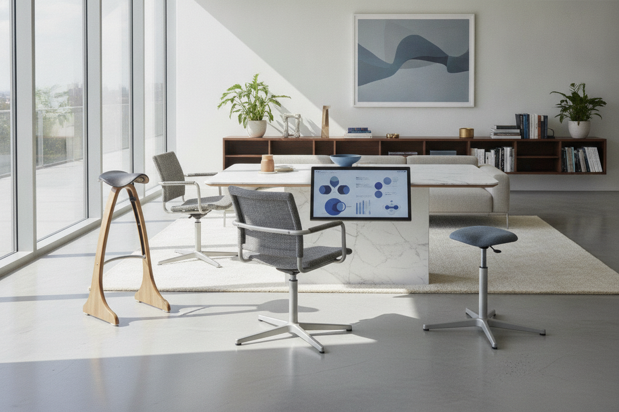 The Chair for Standing Planning Guide: Seating Archetypes, Height Dynamics, and Workspace Integration