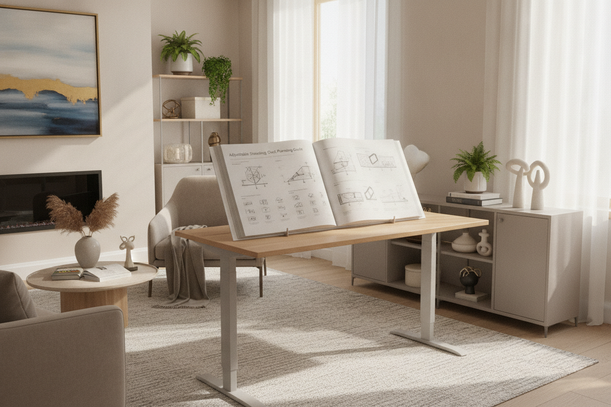 The 55 Adjustable Standing Desk Planning Guide: Footprint Sizing, Surface Zoning, and Storage Integration