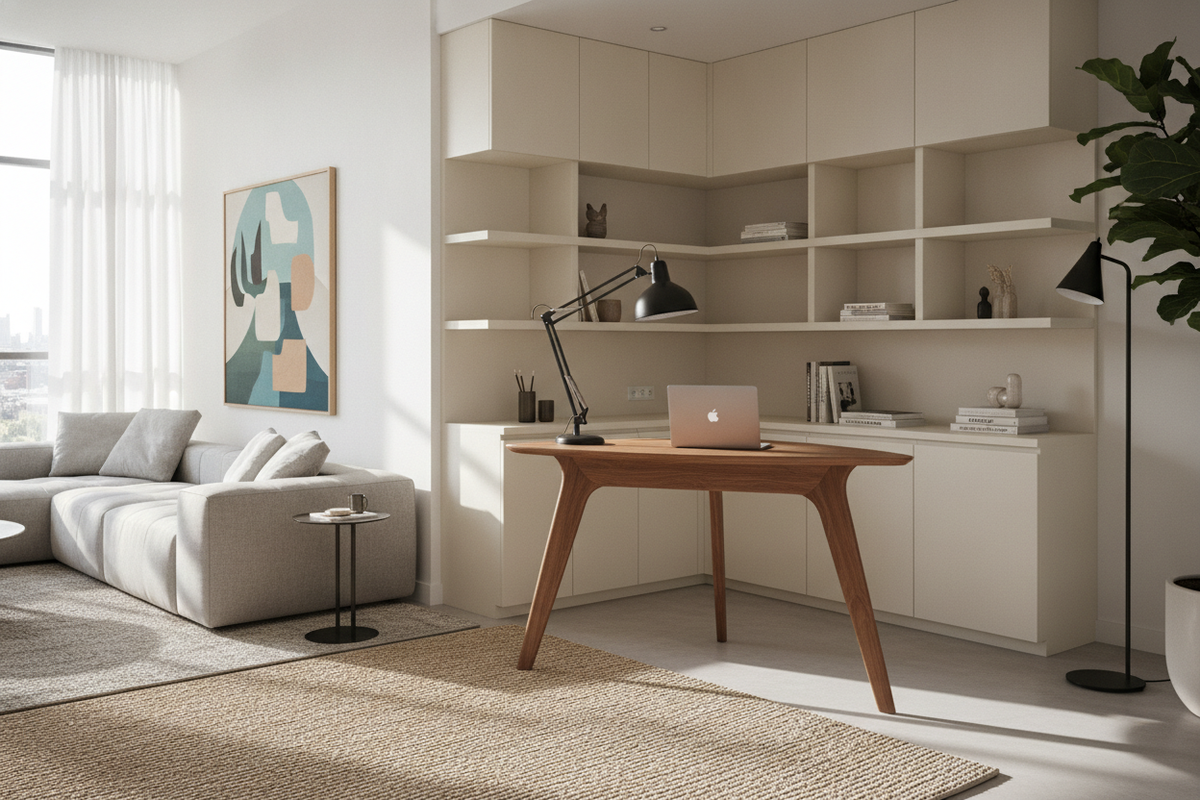 The 3 Leg Desk Architectural Guide: Corner Geometry, Stability Mechanics, and Coordinated Workspace Storage