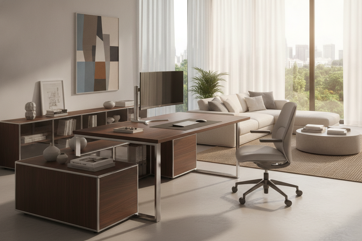 The Apex Desk Elite Series Architecture Guide: Wide-Format Sizing, Desktop Ergonomics, and Workspace Storage Integration