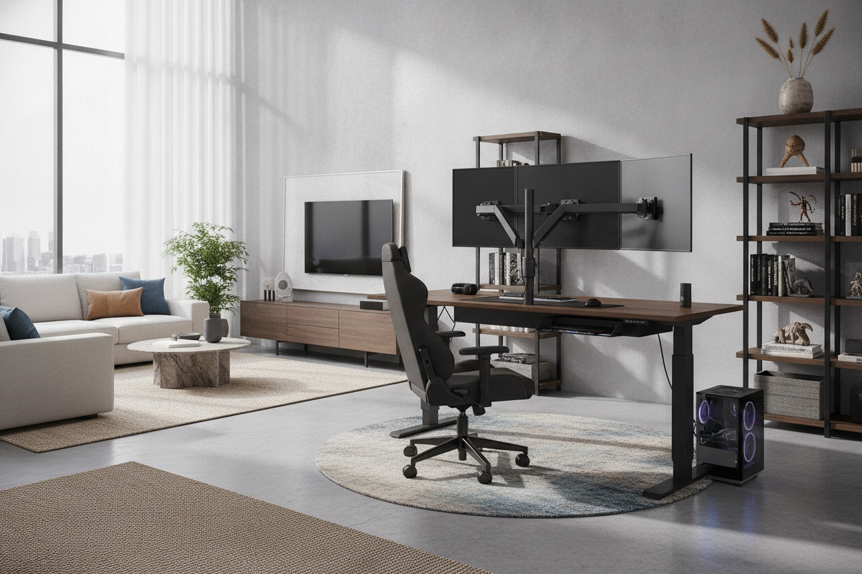 The Best Gaming Standing Desk Guide: Stability, Setup Sizing, and Storage Planning for PC Battlestations