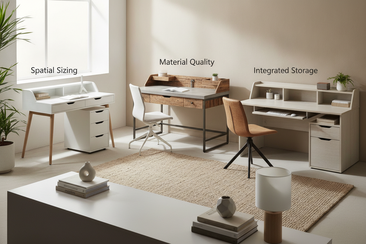 The Inexpensive Home Office Desks Evaluation Guide: Spatial Sizing, Material Quality, and Integrated Storage