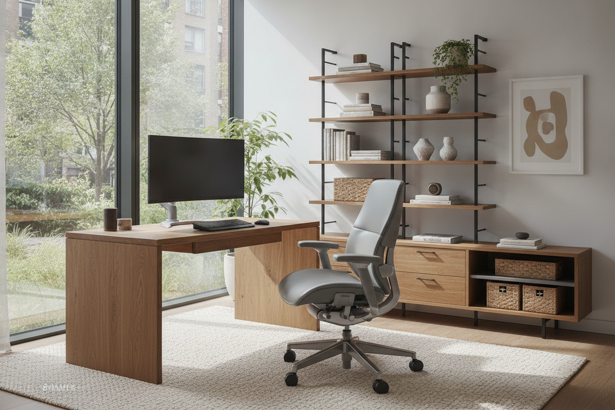 The Best Computer Desk Posture Guide: Workstation Geometry, Ergonomic Alignment, and Storage Reach Zones
