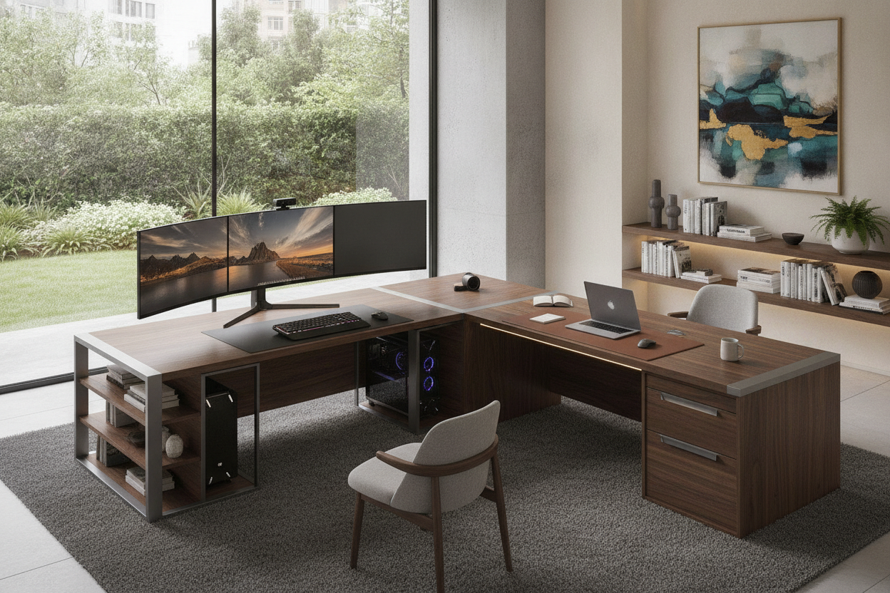 The Best L Shape Computer Desk Guide: Sizing Categories, Corner Layouts, and Integrated Storage Architecture