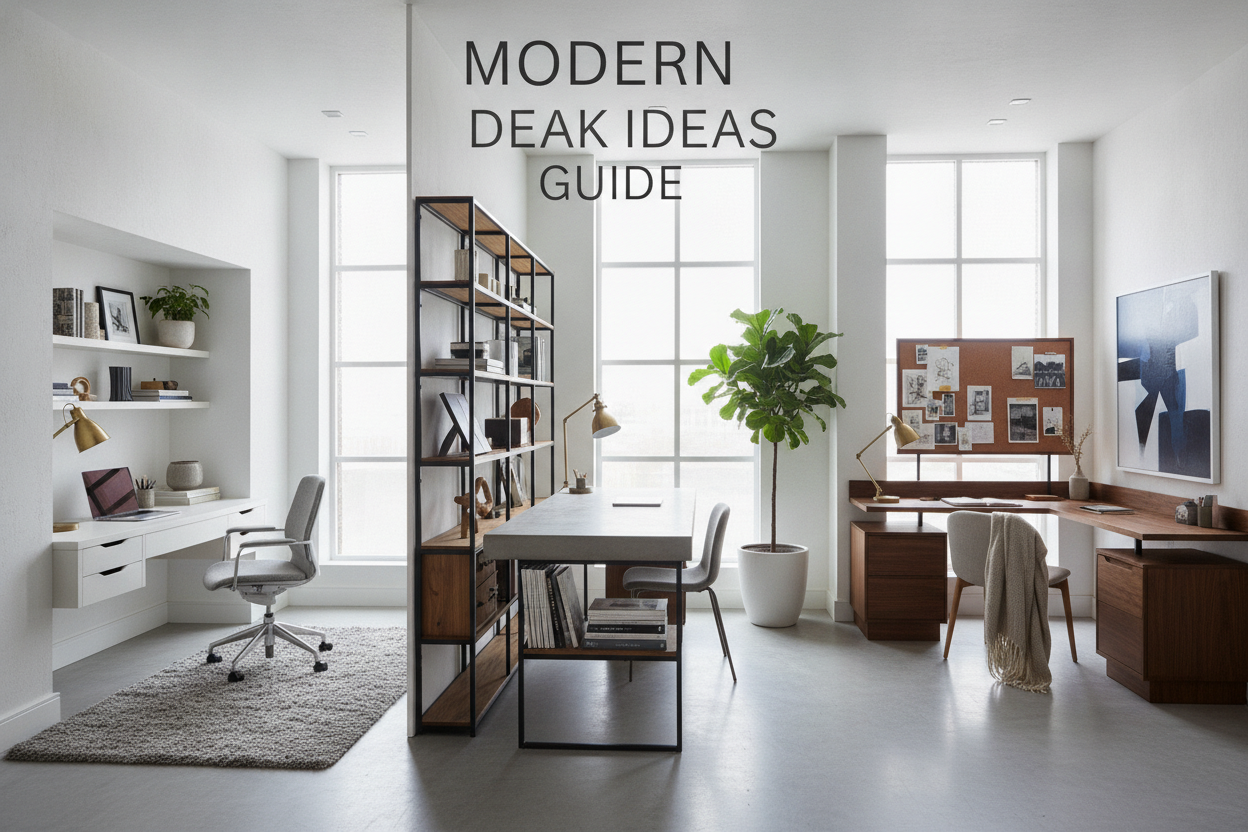Modern Desk Ideas Guide: Spatial Layouts, Storage Integration, and Workspace Aesthetics