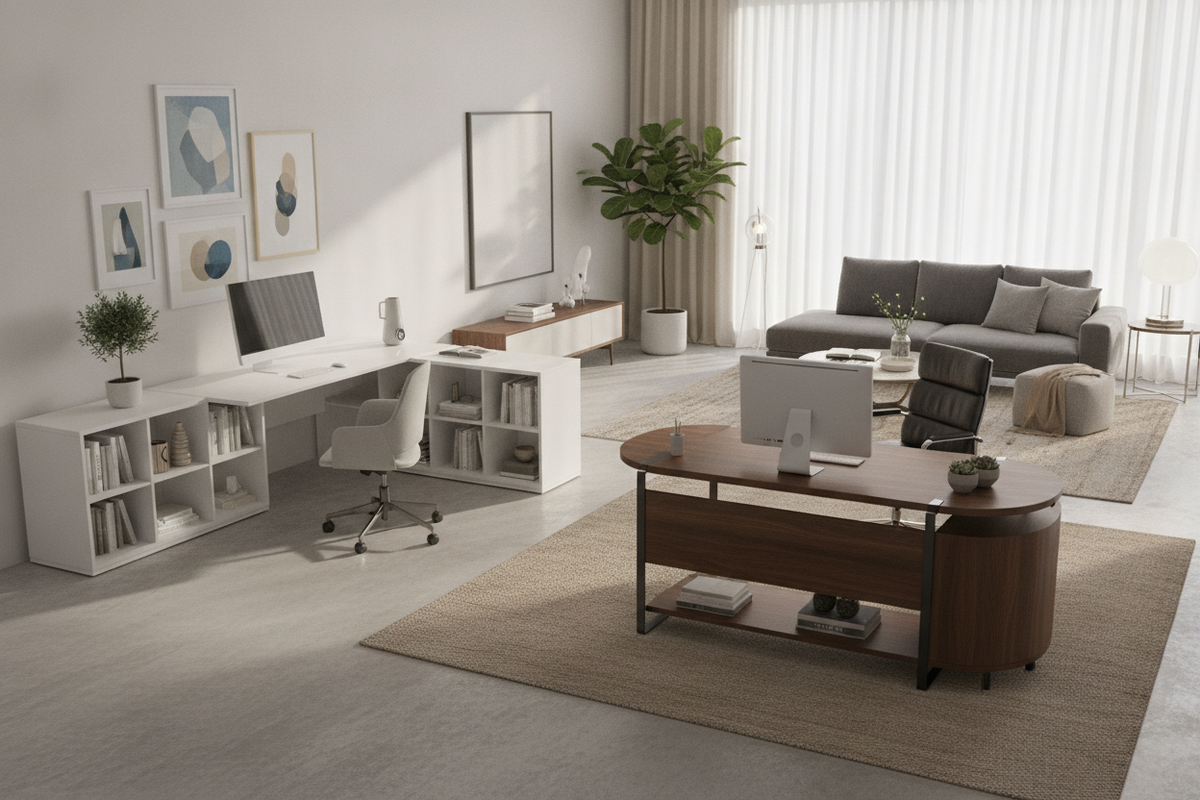 Choosing Between Corner and L-Shaped Desks: Spatial Footprints, Storage Options, and Layout Frameworks