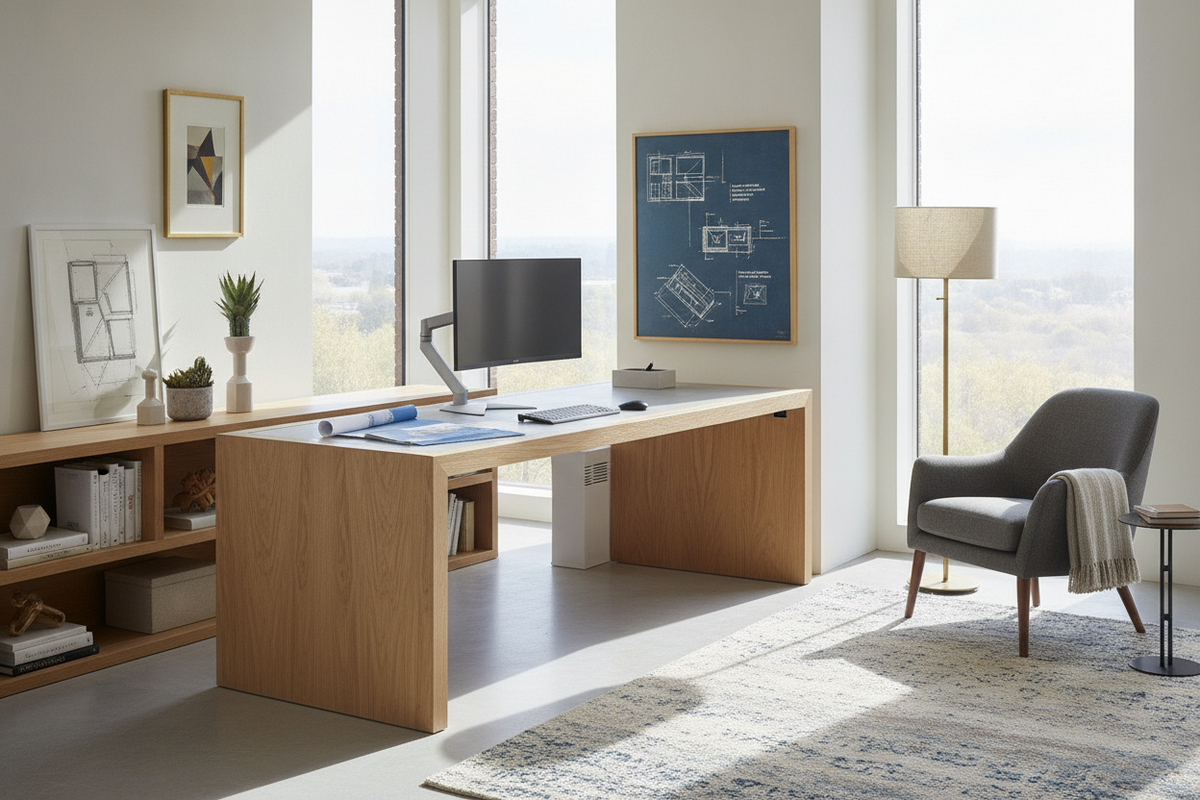 45 Degree Corner Desk Guide: Diagonal Workstation Geometry and Spatial Layout Planning