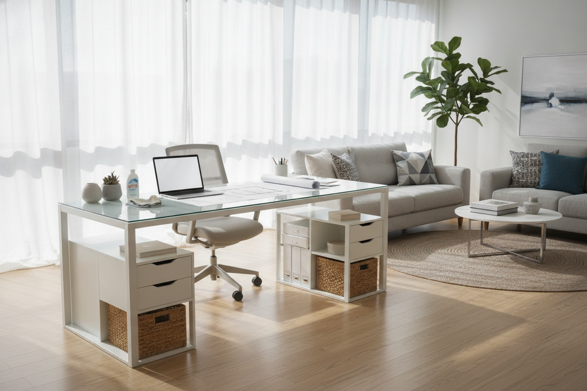 Costco White Desk with Glass: Practical Evaluation, Glass-Top Care, and Storage Planning Guide