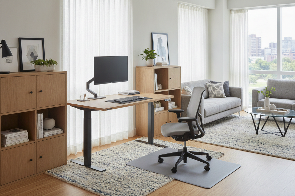 Costco Sit-Stand Desk Buyer Blueprint: High-Low Features, Footprint Sizing, Frame Stability, and Storage Integration