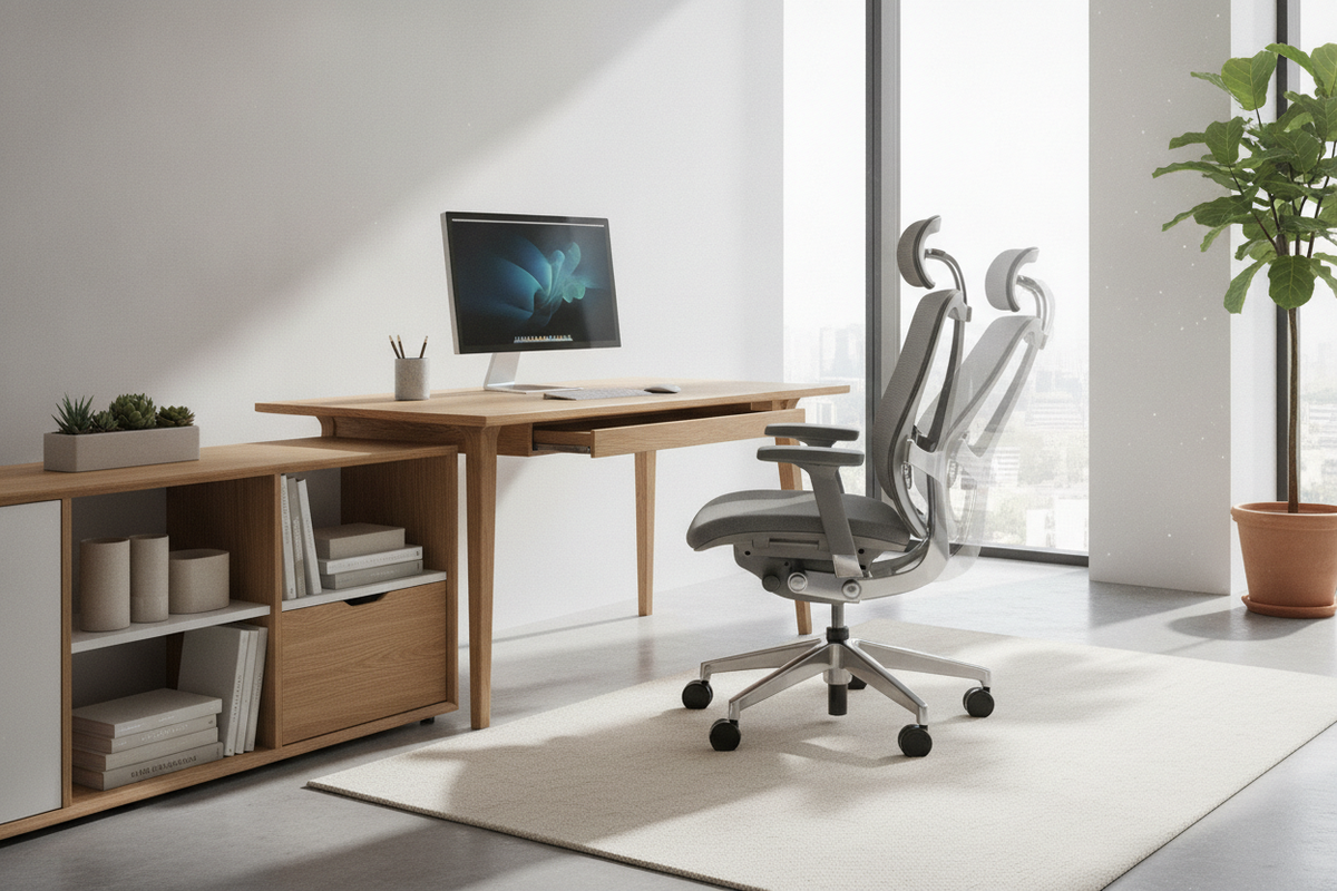 Desk Chair with Adjustable Back Guide: Recline Mechanics, Sizing Clearances, Material Integrity, and Workstation Storage Integration