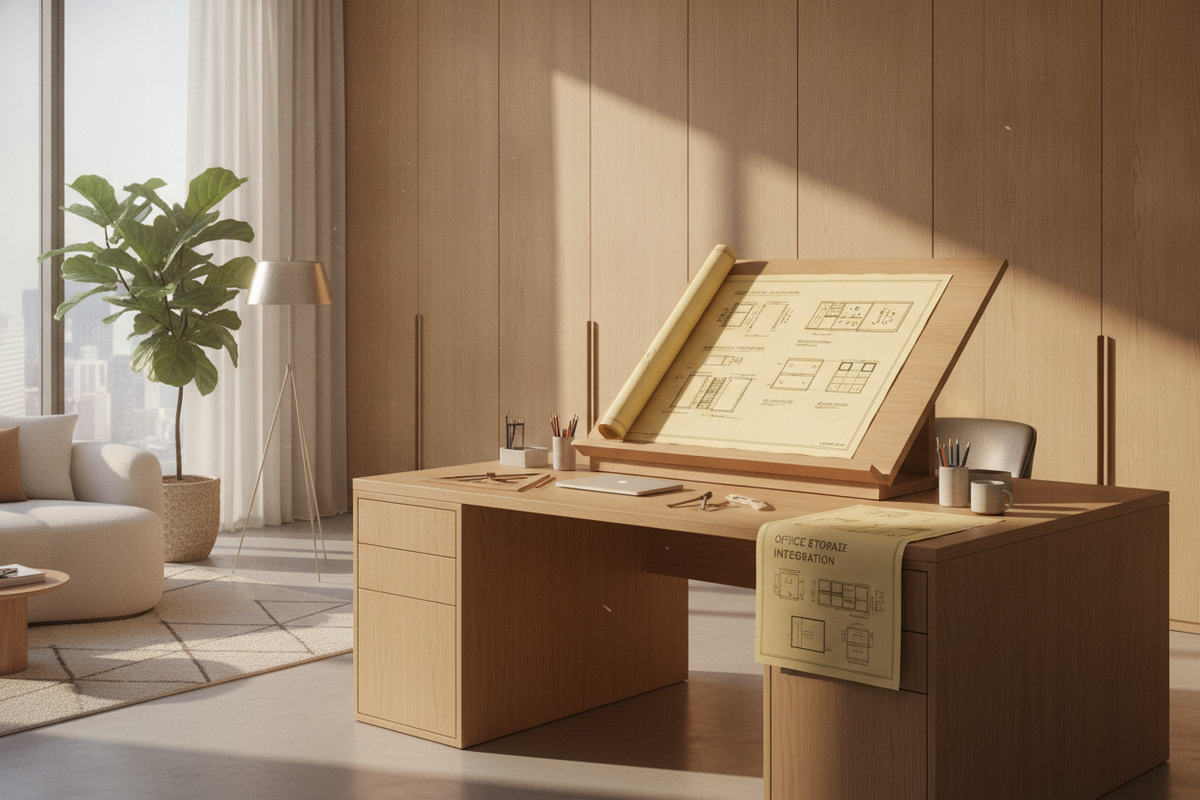 Desk with Stand Planning Blueprint: Elevation Archetypes, Spatial Clearances, Frame Integrity, and Office Storage Integration