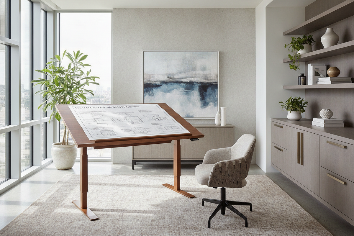 Canada Standing Desk Planning Blueprint: Workstation Dimensions, Frame Stability, Climate Placement, and Storage Synergy