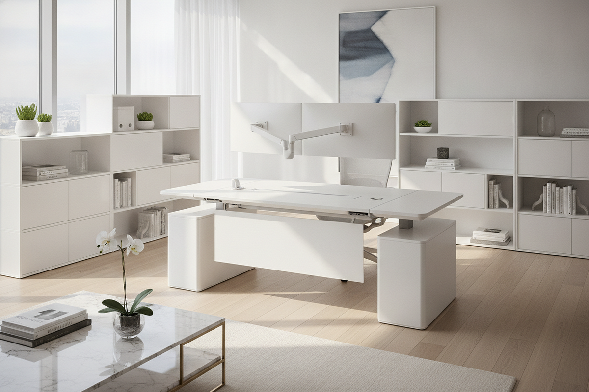 Ergonomic White Desk Blueprint: Workstation Geometry, Visual Luminosity, Surface Craft, and Modular Storage Synergy