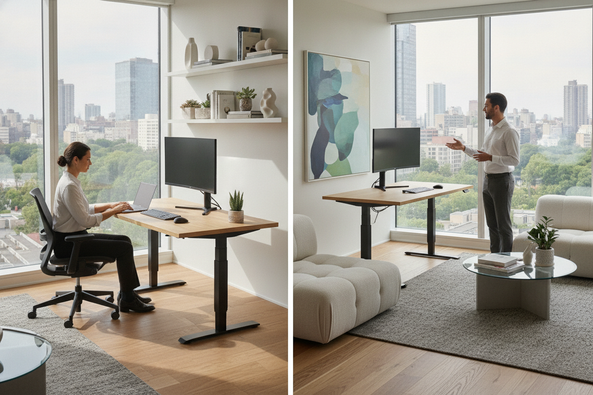 What a Sit Stand Desk Is For: Ergonomics, Workflows, and Spatial Layouts
