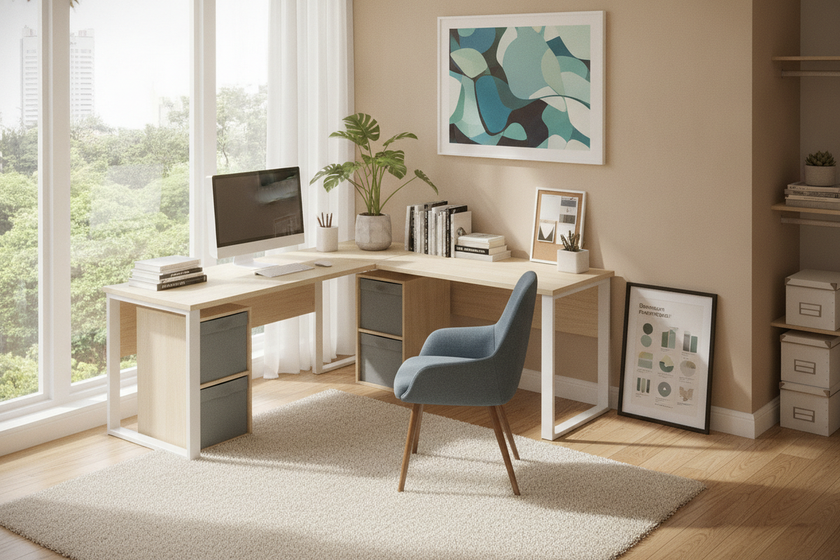 L-Shaped Desk Under $200 Planning Guide: Dimension Profiles, Budget Tiers, Storage, and Room Fit